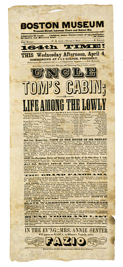 (SLAVERY AND ABOLITION.) STOWE, HARRIET BEECHER. Uncle Tom's Cabin, or Life Among the Lowly.